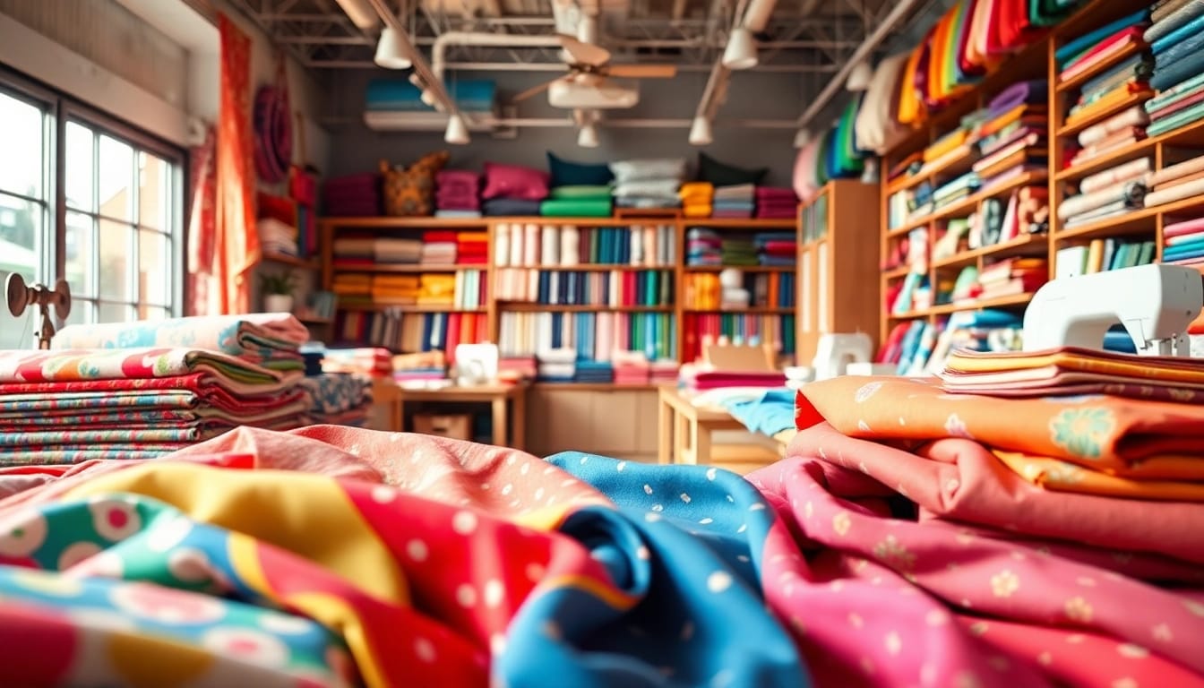 Bezoek de stoffen winkel online om kleurrijke stoffen en texturen te ontdekken.