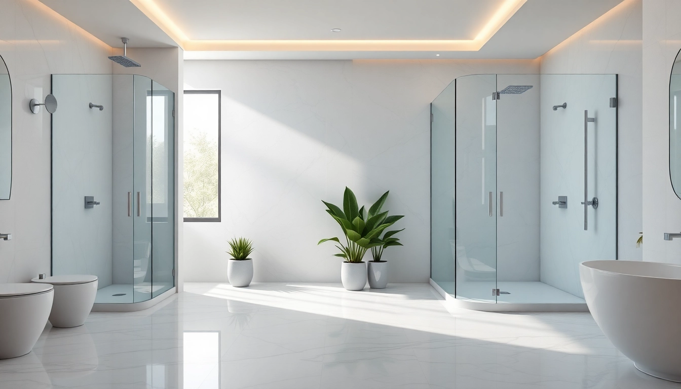 Discover elegant showers au in a luxurious bathroom with sleek fixtures and natural lighting.