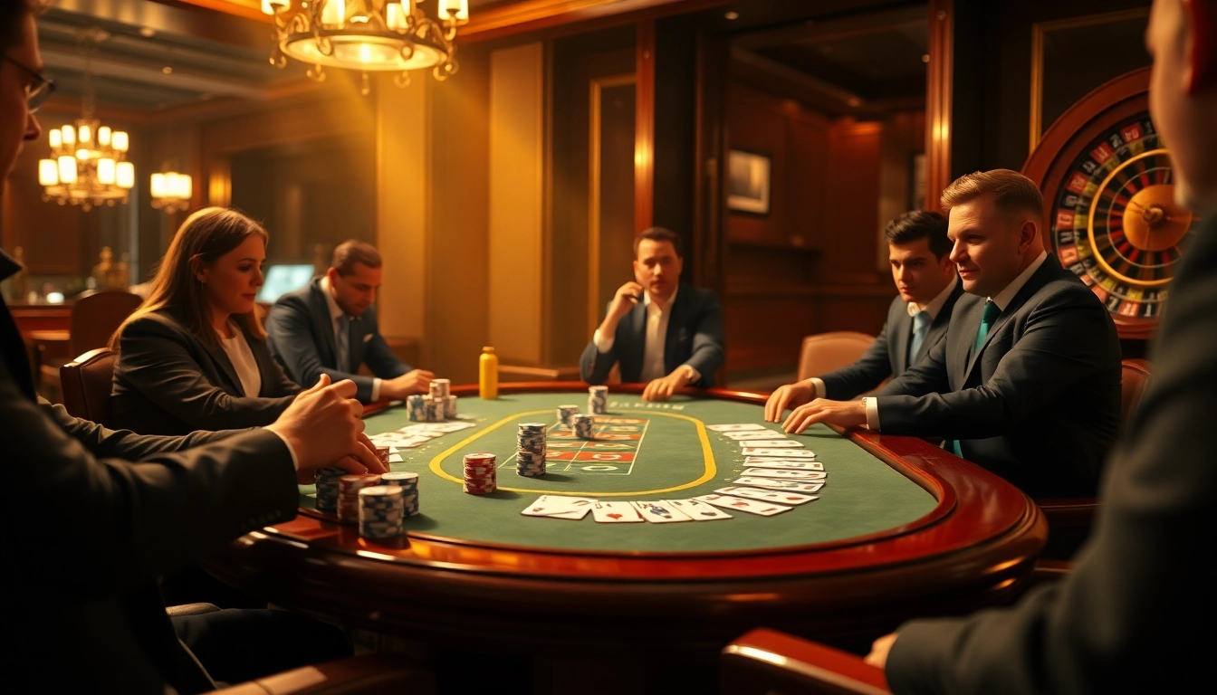 Experience the thrill of gameplay at https://b52pm.com/ with vibrant casino elements including poker chips and cards.
