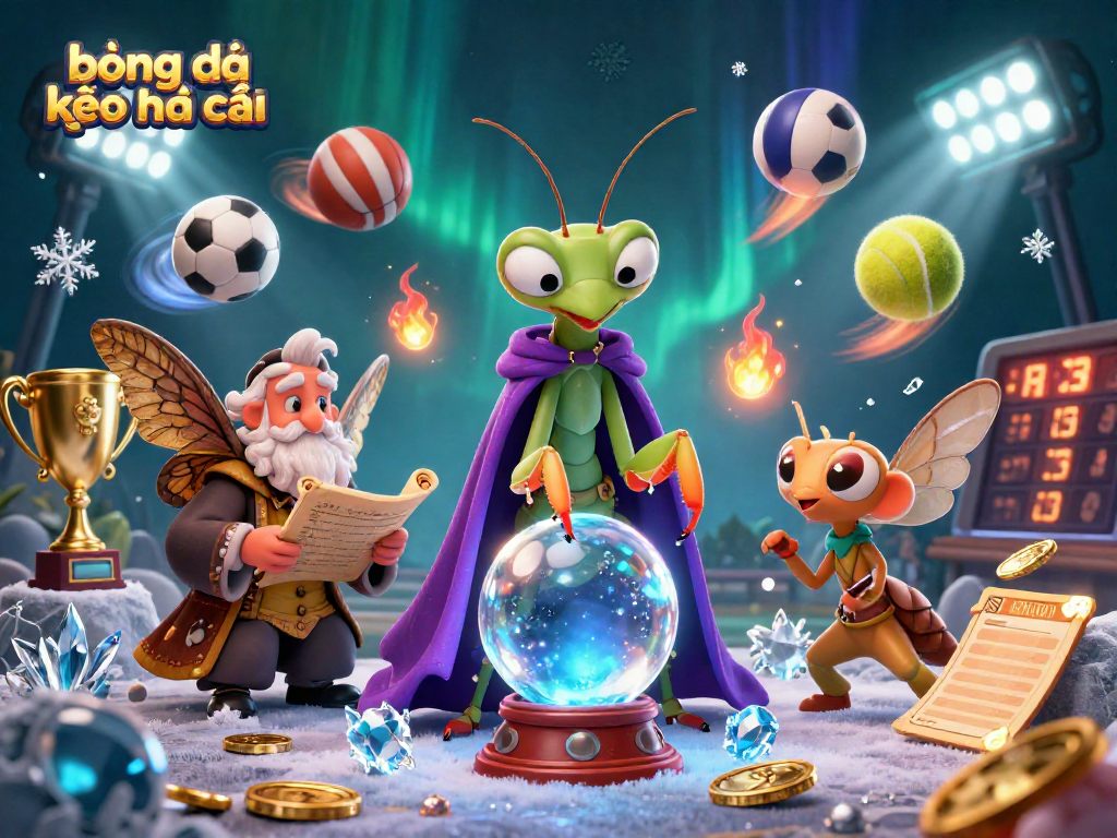 Engage in thrilling bóng đá kèo nhà cái with our vibrant 3D casino scene featuring fortune tellers and sports.