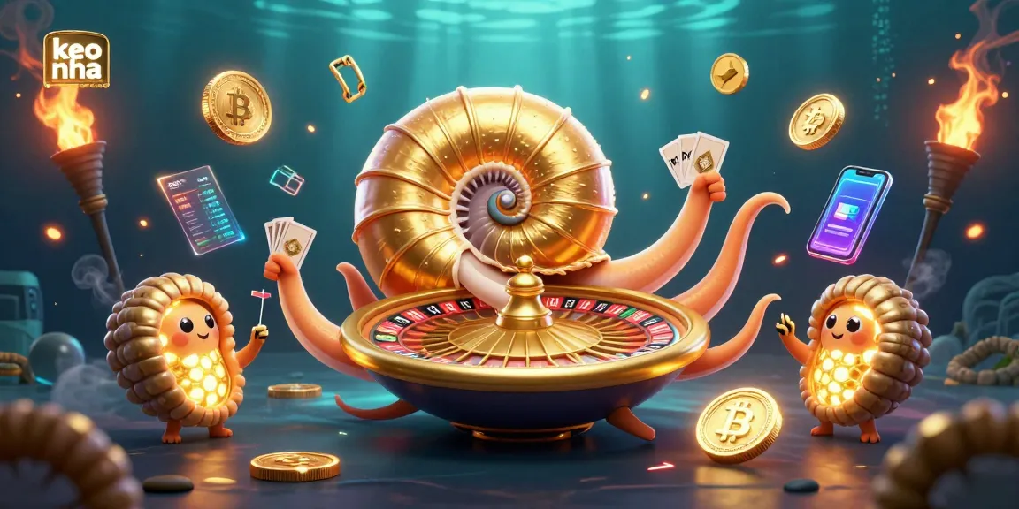 Bet on keo nha cai using dynamic characters and vibrant crypto elements in a thrilling online casino setting.
