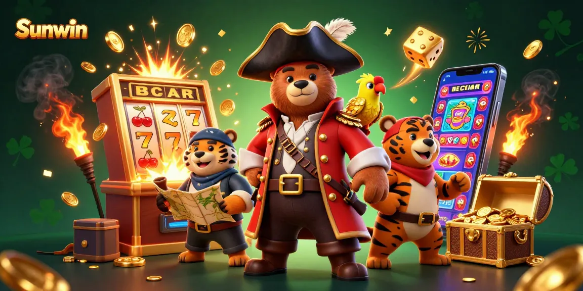 Experience the thrill of Sunwin's jackpot explosion in this vibrant 3D casino scene!